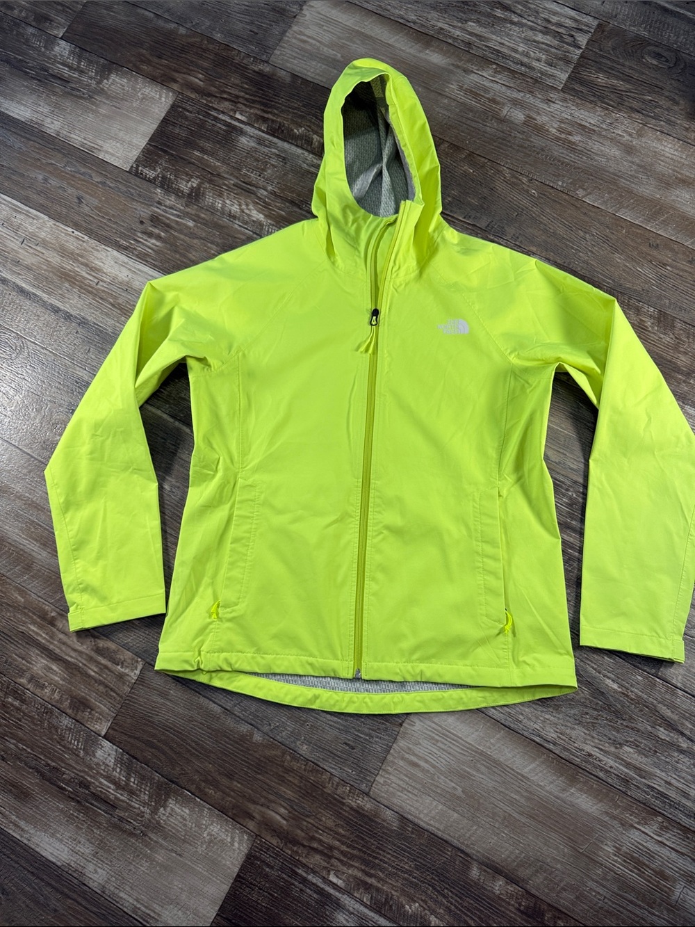 The North Face Women's Neon Yelliw Hooded Rain Jacket